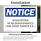 Signmission No Soliciting No Religious Fanatics Girl OSHA Notice Sign, Vinyl Decal, 5in W x 3.5in L, 2PK OS-2PACK-NS-D-35-L-14829 - alternate 2